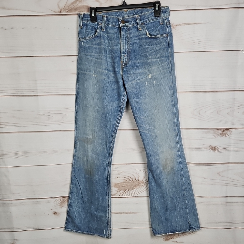 Levi’s Orange Tab 201 Jeans Big E Vintage Reissue 2005 Flare Leg Denim - 30